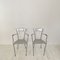 French Armchairs in Metal and Copper, 1980s, Set of 2 10