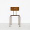 Industrial Workshop Stools in Beech, Set of 4, Image 9