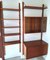 Danish Royal System Teak String Shelf with Showcase and Bar by Poul Cadovius, 1960s, Set of 3, Image 2