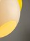 Lámpara colgante era espacial de vidrio acrílico amarillo, años 70, Imagen 9