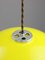 Space Age Yellow Acrylic Glass Pendant Lamp, 1970s 7