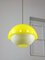 Space Age Yellow Acrylic Glass Pendant Lamp, 1970s, Image 1