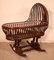 Curved Mahogany Cradle, 1800s, Image 4