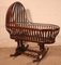 Curved Mahogany Cradle, 1800s, Image 1