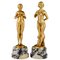 Antoine Bofill, Art Nouveau Nude Sculptures, 1905, Bronzes on Marble Bases, Set of 2 1