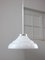 Mid-Century Italian Aluminum and Glass Pendant Lamp, Image 2