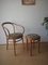 Wooden Chair and Stool, 1950s, Set of 2 9