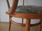 Wooden Chair and Stool, 1950s, Set of 2 8