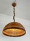 Lámpara colgante italiana vintage de bambú y ratán, años 60, Imagen 1