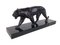 Max Le Verrier, Art Deco Style Black Panther Uganda Sculpture, 2022, Spelter & Marble 4