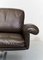 Vintage Dark Brown Leather DS31 Sofa from de Sede 3