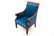 Blaue Vintage Biedermeier Sessel, 1880, 2er Set 5