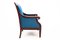 Vintage Biedermeier Blue Armchairs, 1880, Set of 2 9