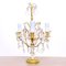 20th Century Girandole Gilt Bronze & Baccarat Crystal Pendant Table Lamp 3