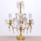 Lámpara de mesa colgante Girandole de bronce dorado y cristal Baccarat, siglo XX, Imagen 2