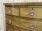 19th century Victorian Blond Mahogany Chest of Drawers with Glass knobs 7