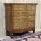 19th century Victorian Blond Mahogany Chest of Drawers with Glass knobs, Image 16