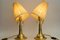 Art Deco Table Lamps with Fabric Shades, 1920s, Set of 2 7