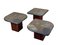 Brutal Coffee Tables with Mosaic by Paul Kingma for Kneip, 1980s, Set of 3, Image 1