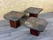 Brutal Coffee Tables with Mosaic by Paul Kingma for Kneip, 1980s, Set of 3 15