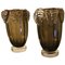 Smoked Glass Murano Vases by Costantini, Set of 2 1