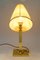 Art Deco Tischlampe mit Stoffschirm, Wien, 1920er 8