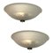 Italian Satinated Glass Sconces from Victoria, 1990s, Set of 2, Image 1