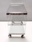 Postmodern Tempered Glass and Steel Etagere by Gallotti & Radice with Casters, 1970s 6