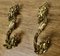 Large French Rococo Ormalu Curtain Curtain Tie Backs, Set of 2 1