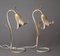 Hollywood Regency Table Lamps in the Form of a Golden Lily, 1980s, Set of 2 2