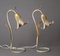 Hollywood Regency Table Lamps in the Form of a Golden Lily, 1980s, Set of 2, Image 2
