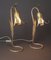 Hollywood Regency Table Lamps in the Form of a Golden Lily, 1980s, Set of 2 8