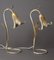 Hollywood Regency Table Lamps in the Form of a Golden Lily, 1980s, Set of 2 4