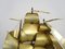 Vintage Decorative Boat with Brass Sails, 1960s 3