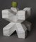 Double Cross Sculpture in White Italian Marble, 1980s, Image 17