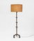 Mid-Century Spanish Adjustable Forged Iron Floor Lamp, 1960s, Image 1