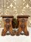 Gothic Style Stools by Victor Aimone, 1890s, Set of 2, Image 4