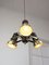 Vintage Italian Brass Reflector Chandelier, 1970s, Image 2