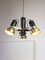 Vintage Italian Brass Reflector Chandelier, 1970s 1