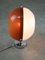 Lámpara de pared italiana era espacial de vidrio acrílico marrón, años 70, Imagen 2