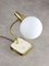 Italienische Mid-Century Tischlampe aus Messing & Opalglas 1