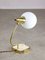 Mid-Century Italian Brass and Opaline Table Lamp 3