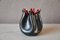 Schwarze Vase von Fernand Elchinger, 1950er 1
