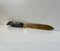 Antique Italian Brass Letter Opener with Dog Handle in Pewter 3