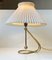Verstellbare Vintage Tisch- oder Wandlampe aus Messing von Le Klint, 1950er 1