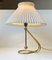 Vintage Adjustable Brass Table or Wall Lamp from Le Klint, 1950s 1