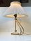 Lampada da tavolo o da parete vintage regolabile in ottone di Le Klint, anni '50, Immagine 3