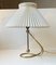 Lampada da tavolo o da parete vintage regolabile in ottone di Le Klint, anni '50, Immagine 2
