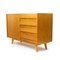 Modell U 460 Sideboard aus Eiche von Jiří Jiroutek für Interier Praha, 1960er, 3er Set 11