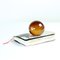 Mid-Century Amber Glass Paperweight by Borske Sklo, 1960s, Image 2